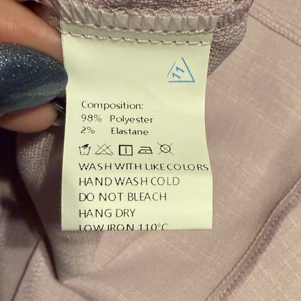 Kids Light Purple Button-Up Dress - Picture 2 of 4